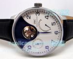Copy IWC Schaffhausen 7 Days White & Blue Dial Silver Bezel Watch